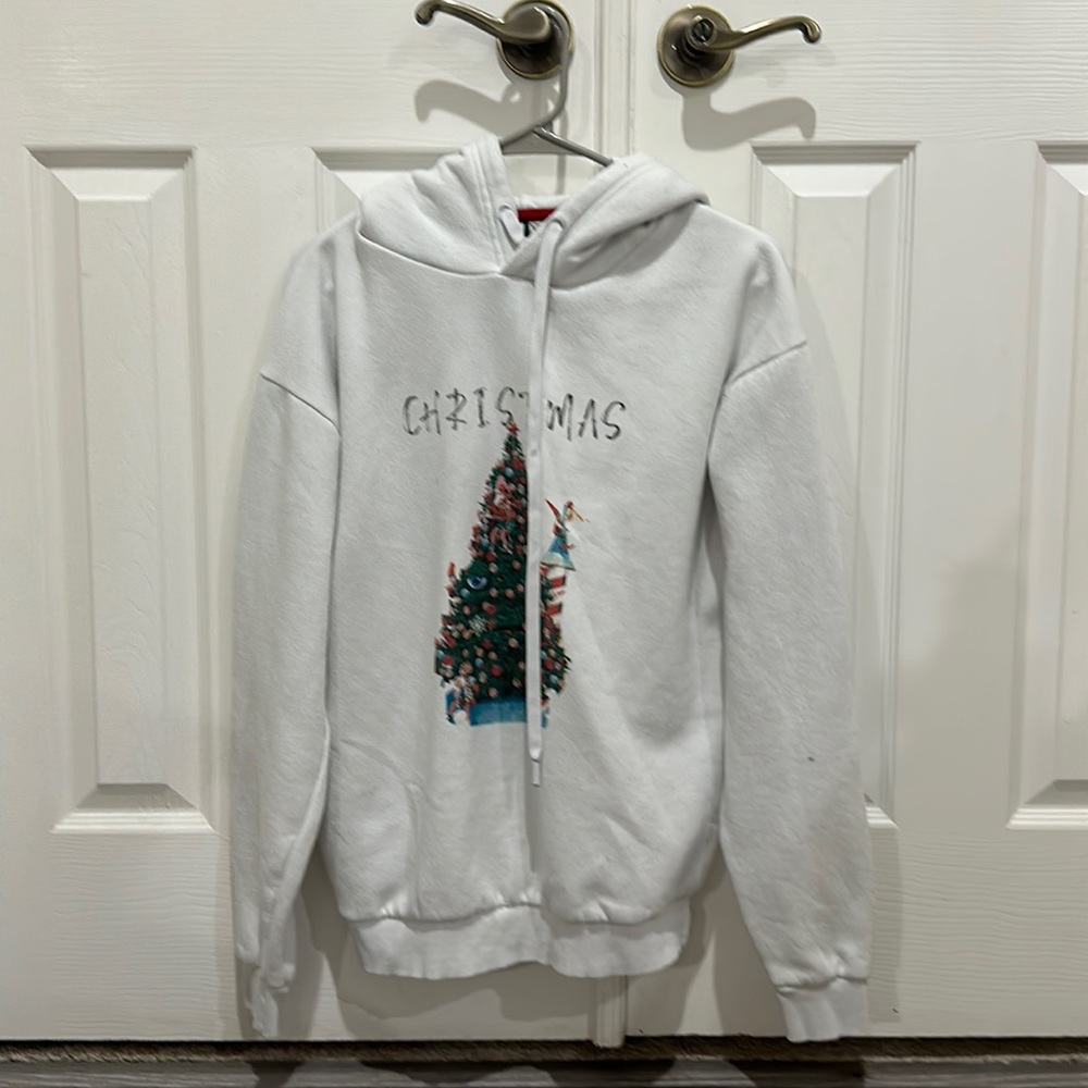 White Christmas hoodie
